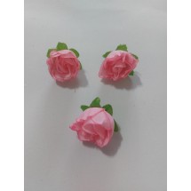 Головка розы 3 см цв. малиновый, цена за 1 шт